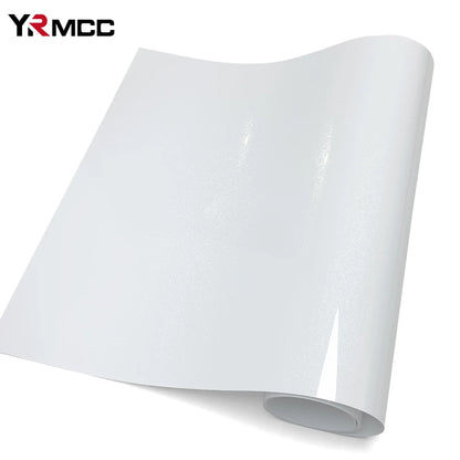 Pet Stickers Glossy Adhesive Vinyl Wrap Pearl White self-adhesive
