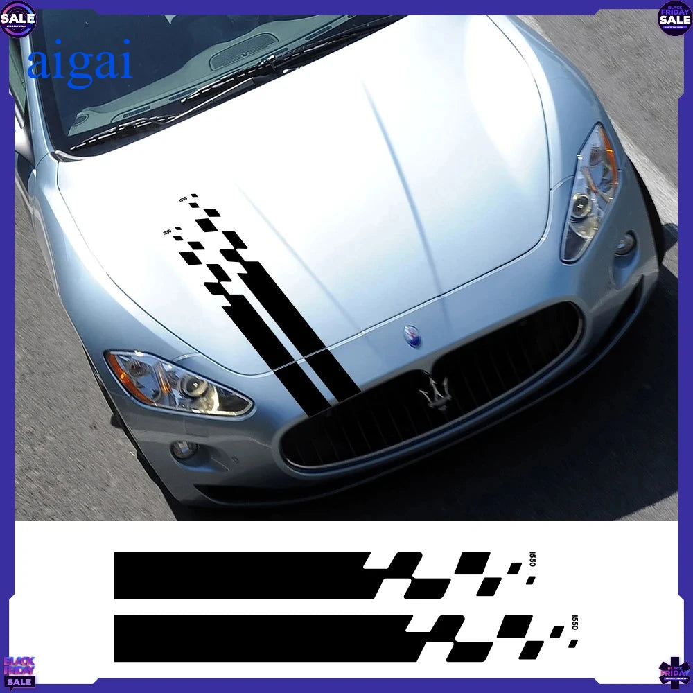 For Audi BMW Mercedes Ford VW Hood Engine Stickers Tuning Racing