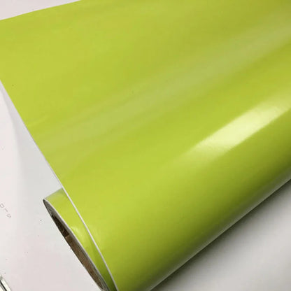 58x152cm Lime Green Glossy Vinyl Wrap Film Sticker