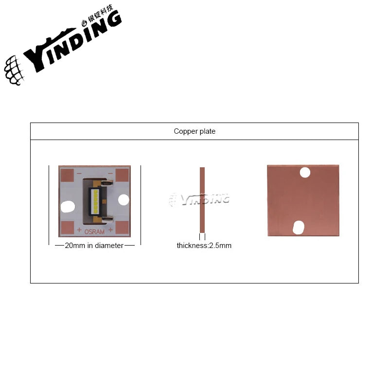 1PCS 12070 30W Power light-emitting Diode 6000K Cold White