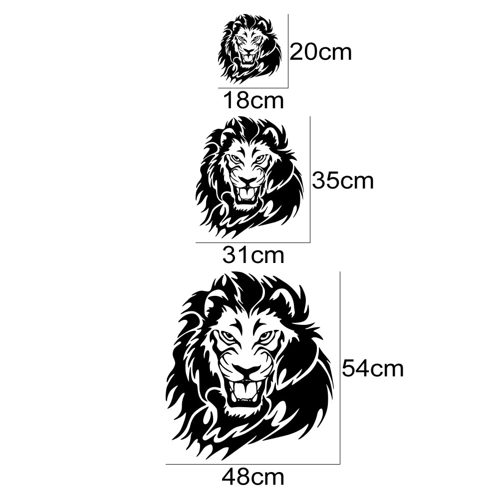 Lion Graphics Body Pvc Sticker Hood Cover Window Door