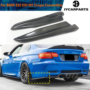 For BMW 3 Series E92 E93 Rear Bumper Splitters Fins M3 2007 2012