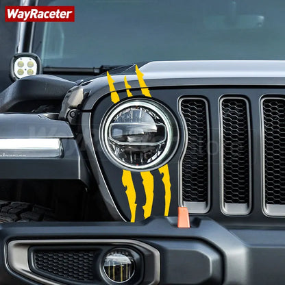 For Jeep Wrangler Jl 2018 2019 Reflective Headlight Eyebrow