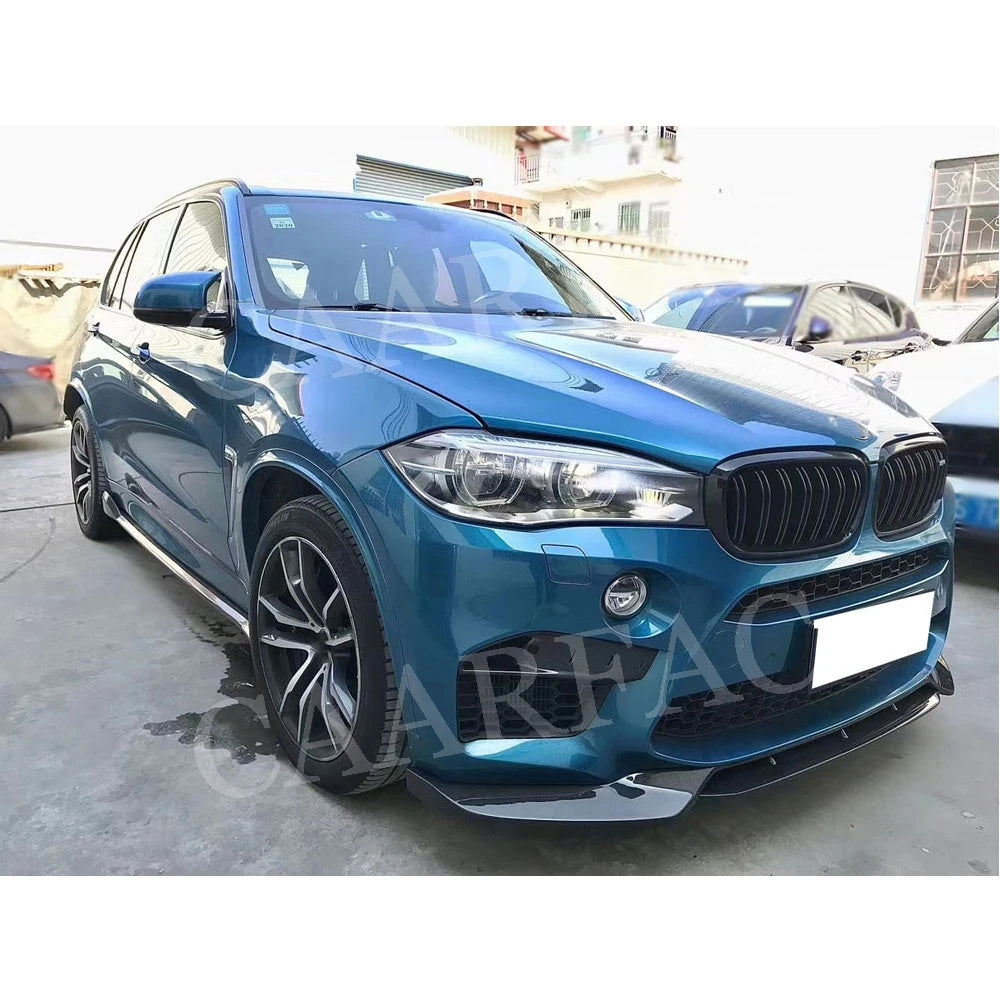 For BMW X5M F85 X6M F86 Dry Carbon Fiber Front Foglight Eyelids