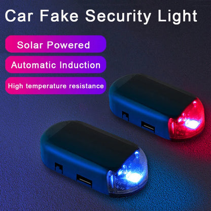 2PCS Solar Powered Fake Security Simulated Warning Wireless