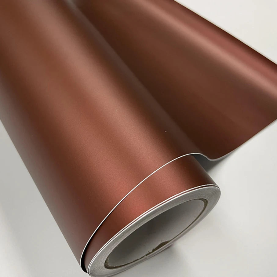 50CM 152CM Coffee Chrome Matte Metallic Bronze Vinyl Wrap