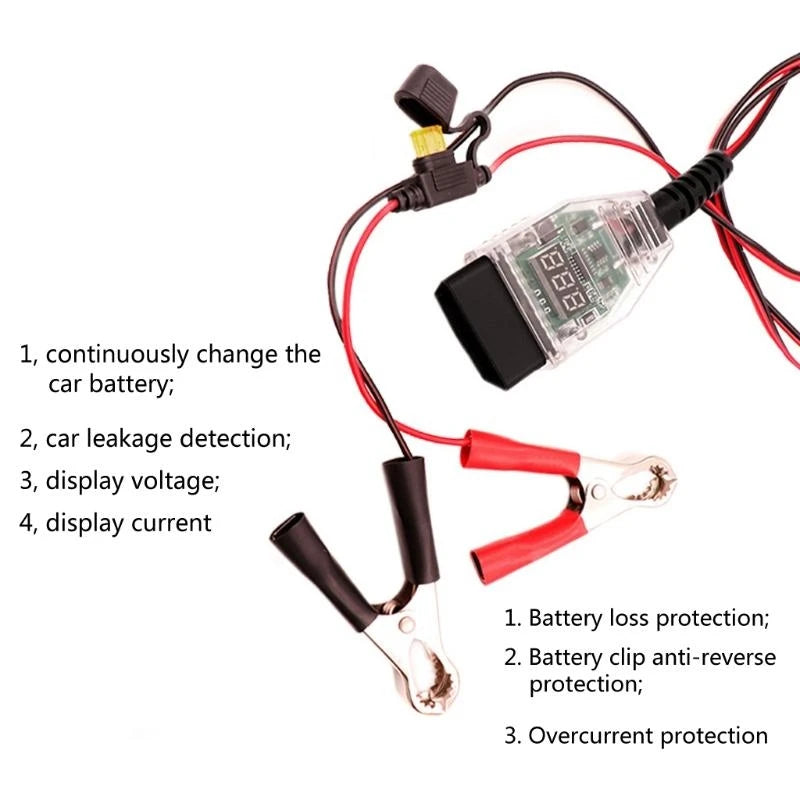 Professional obd2 Battery Replacement Tool Computer Memory Saver
