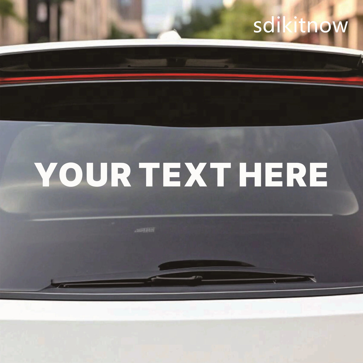 Ad Custom Text Sticker France English Chinese Japanese Character