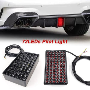For BMW 1PC 12V 72LED Brake F1 Pilot Rear Bumper Benz