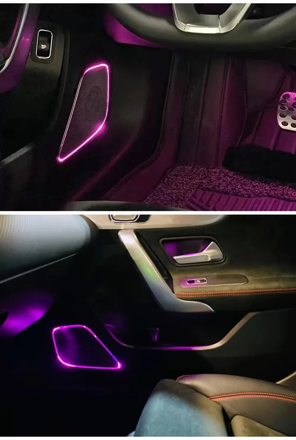 64-color Midrange Speaker Cover Ambient Compatible Mercedes A B