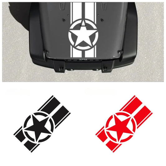 For 4X4 Tactical Vinyl Hood Decal Waterproof Uv Resistant