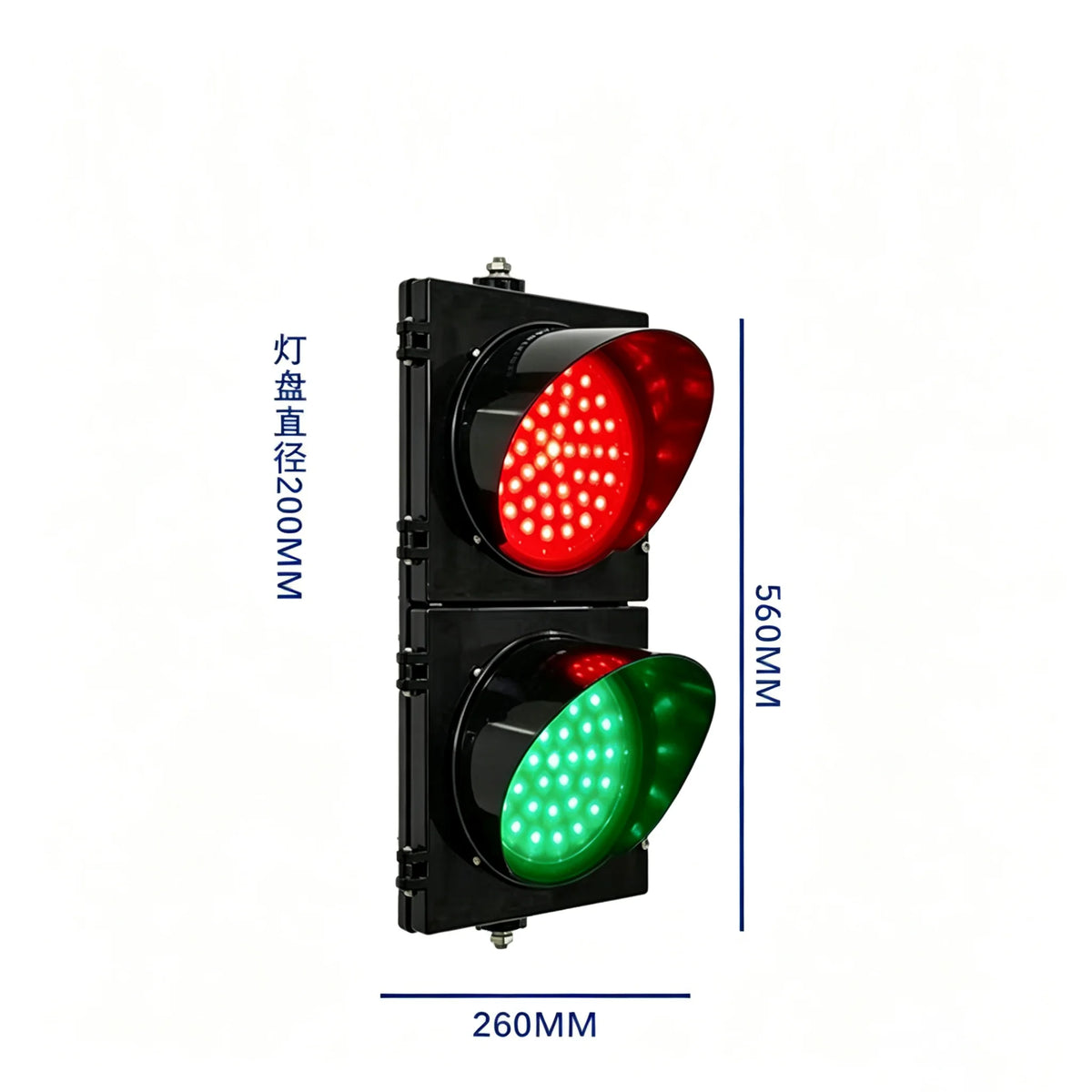 Waterproof Traffic Signal Red Yellow Green Indicator Outdoor Road