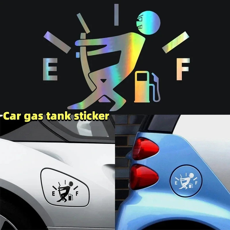 1PC Fuel Tank Cap Cover Gas Consumption Decal Gage