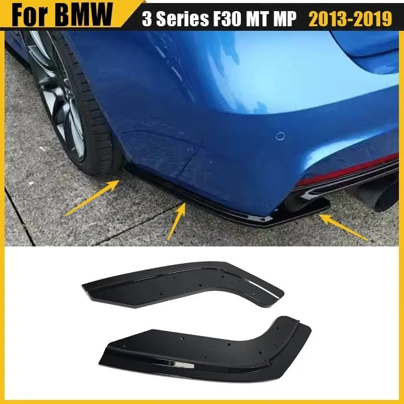 For BMW 3 Series F30 Mt Maxton Rear Side Splitters Mp 2013-2019