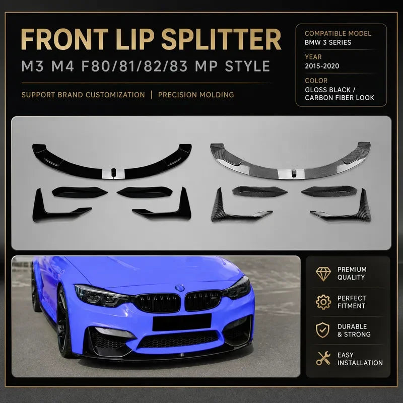 For BMW 3 Series 4 Series M3 M4 F80 F81 F82 F83 2015-2020 Front