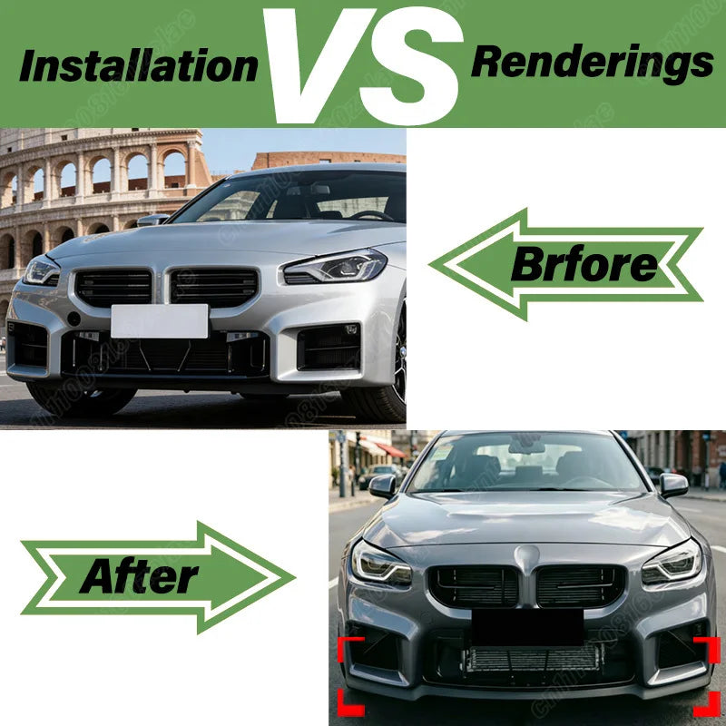 For BMW 2 Series M2 G87 2023 Mp Front Bumper Lip Sports Racing