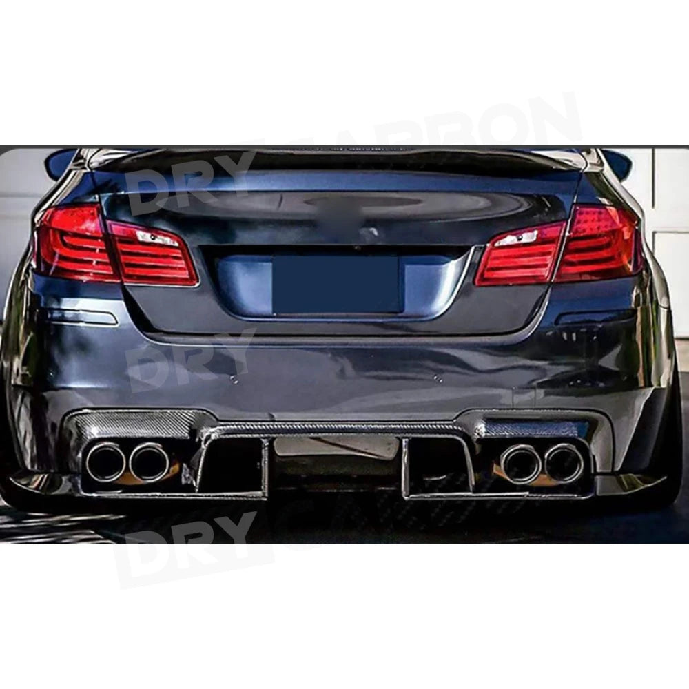 For BMW 5 Series F10 M5 Carbon Fiber Rear Diffuser Bumper Flaps