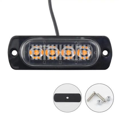 12V 24V 4leds Warning Grill Breakdown Truck Trailer Beacon