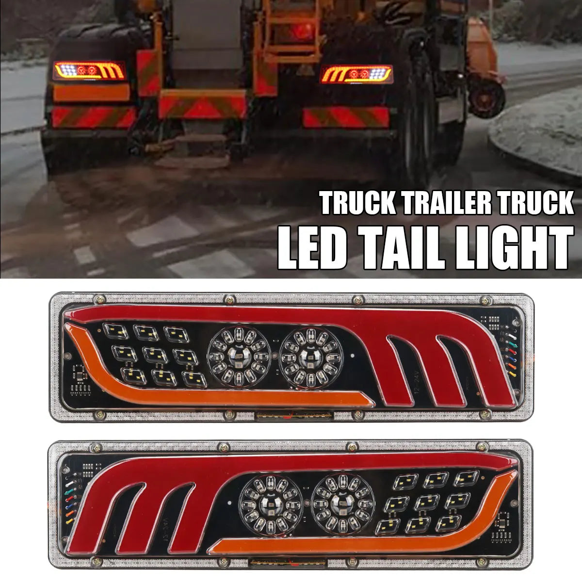 For Trailer Lorries Boat Truck Assembly Reversing Turn Signal