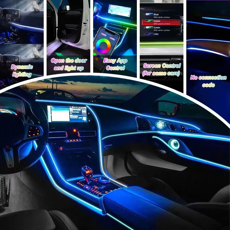 For C Class Glc Class W205 Ambient Lighting Upgrade Interior X253