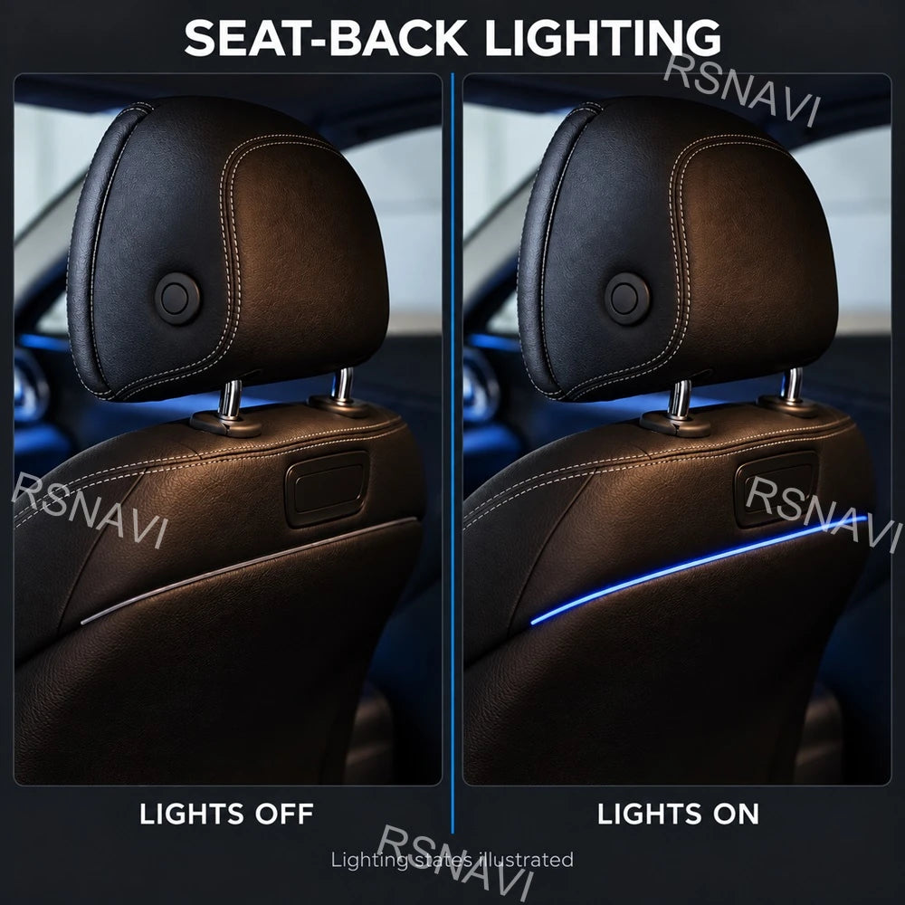 Seatback Trim Ambient Lighting Compatible Mercedes-Benz c-class