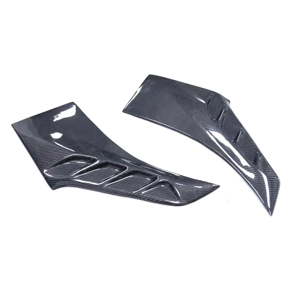 For BMW F96 X6 2019 2020 Front Fender Vent Fin Gill Trim Carbon