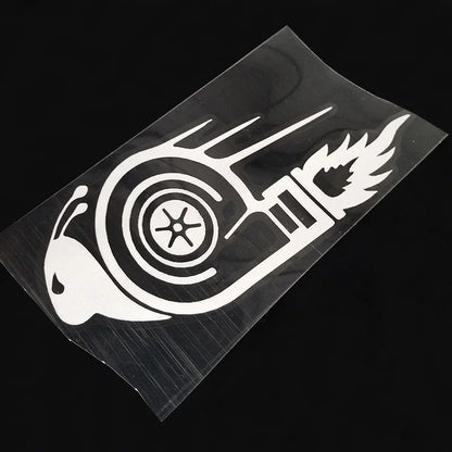 3D Sticker Stylish Dub Drift Race Turbo Snail Black