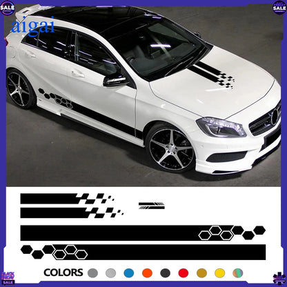 For Audi BMW Mercedes Ford VW Hood Engine Stickers Tuning Racing