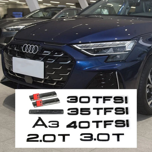 For Audi A3 2010-2020 2020-2024 Rear Hood Front Grill Badge