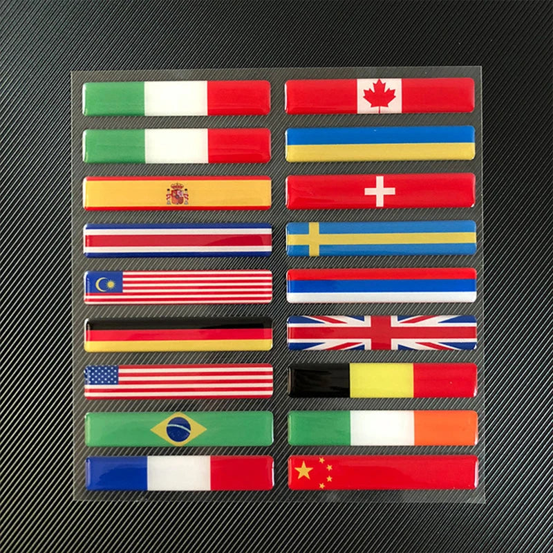 3D Reflective National Flag Sticker Motorcycle Decal British