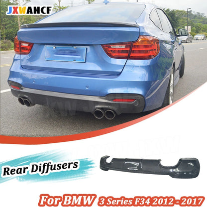 For BMW 3 Series F34 Gt Jxwancf Carbon Fiber Racing Rear Bumper