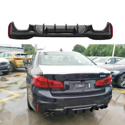 For BMW 5 Series M5 F90 G30 G38 Bright Black Diffuser Back Lip