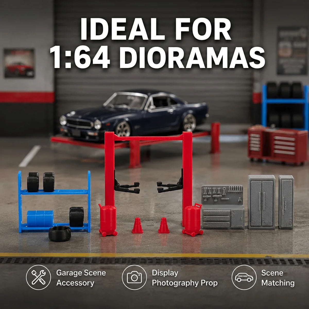 Miniature Repair Work Equipment Model Scale Realistic Scene