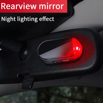 1PCS Solar Powered Fake Security Blue Red Simulated Wireless