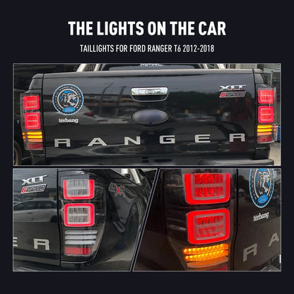 For Ford Ranger T6 2012-2018 Drl Pair Tail Reverse Brake Turning