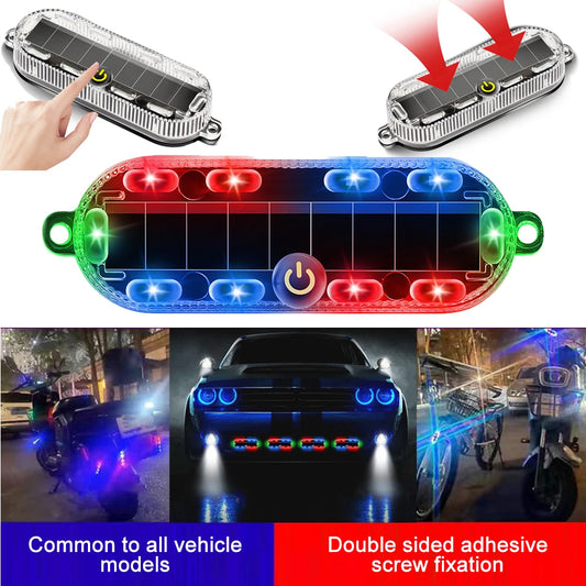 For Motorcycles Solar Power anti-theft Alarm Scooter Strobe