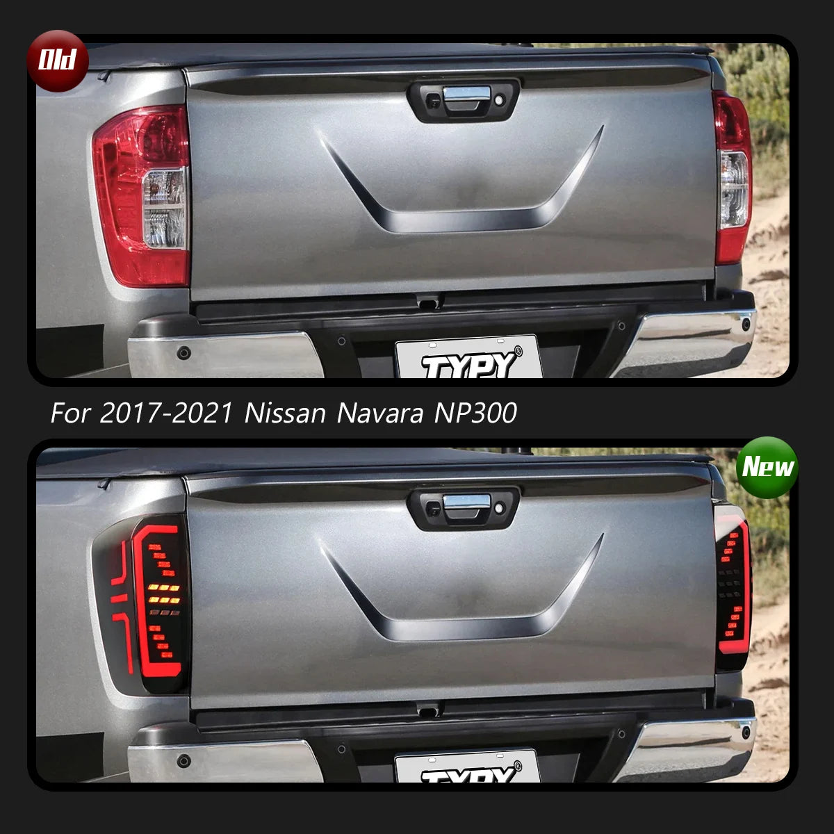 For Nissan Navara NP300 2017-2021 Taillight Upgrade Modified Drl