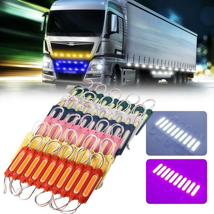 10PCS 12V 24V Trucks Side Marker Indicator Cob Super