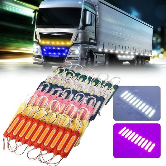 10PCS 12V 24V Trucks Side Marker Indicator Cob Super