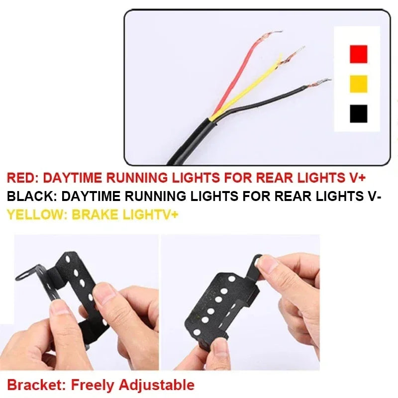 72LED F1 Brake Pilot Rear Tail Flash Warning Reverse