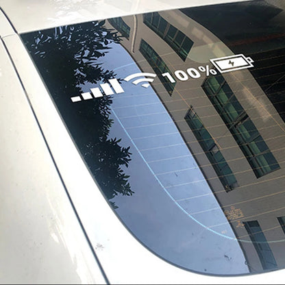 Stickers Wifi Battery Level Signal Vinyl Reflective Sticker