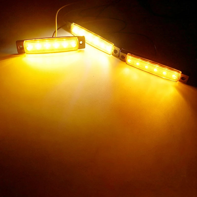 For Trailer Lorry 10P 12V 24V Yellow Boat Navigation Side