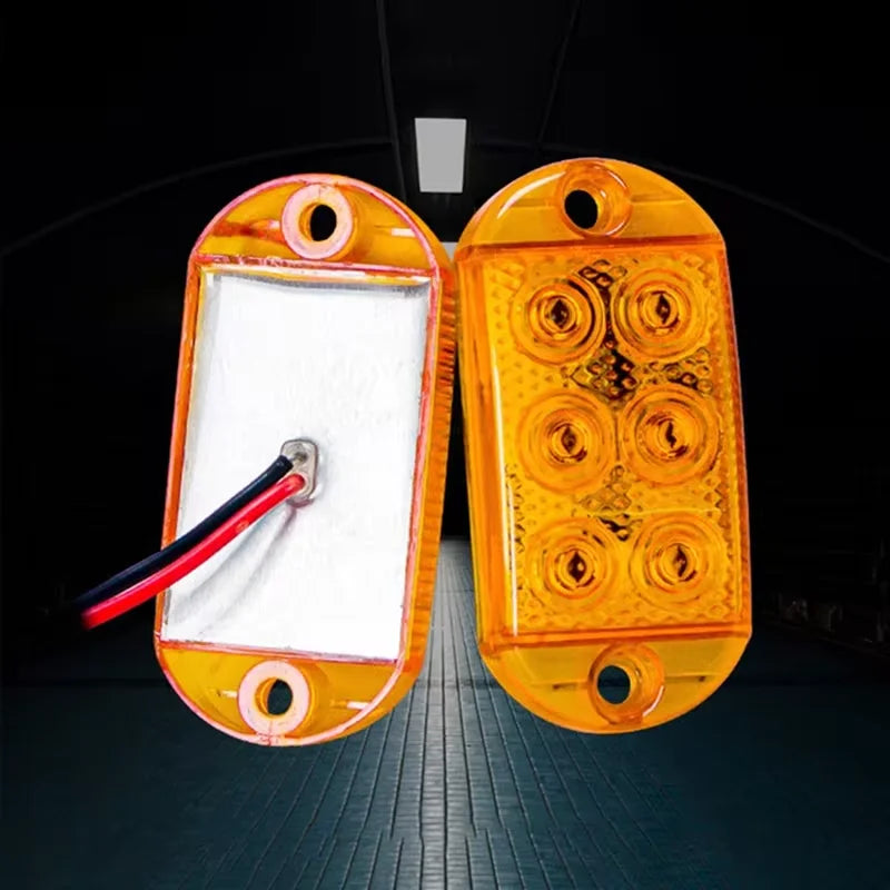 2PCS high-brightness Waterproof Strobe Flash Warning 12v-80v Rvs