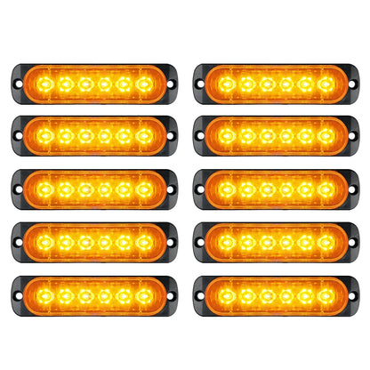 10PCS Emergency Strobe Warning Flashing Caution Construction