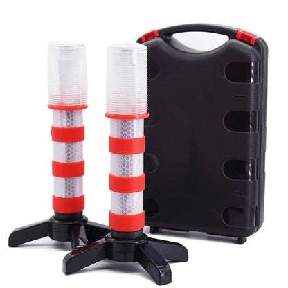 2PCS Warning Magnetic Flashlight Emergency Roadside Flares