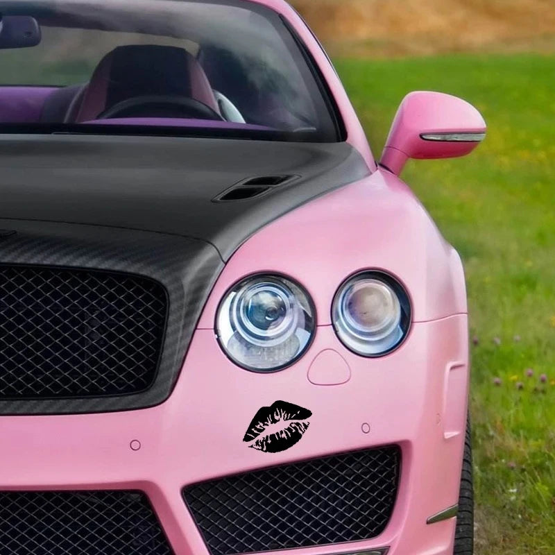 Kiss Lips Sticker Motorcycle Reflection Waterproof Shape Custom
