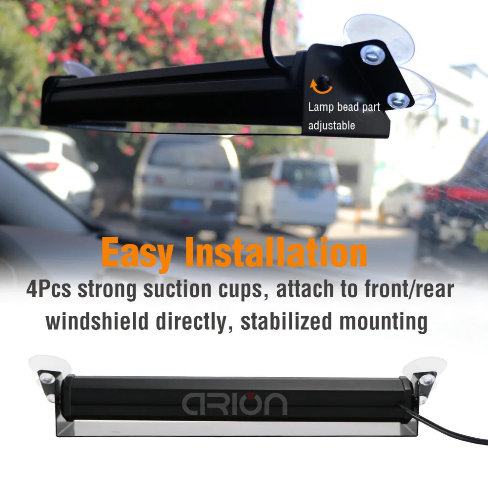 In Amber Cob Flashing Windscreen Sucker Strobe Warning Emergency