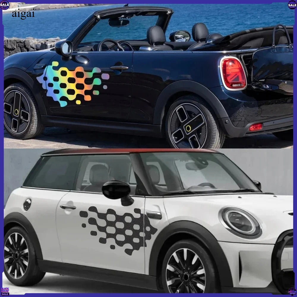 For MINI Door Side Stickers Decal Kit Wrap Vinyl Film Waterproof
