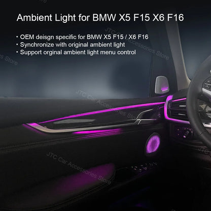For BMW X5 F15 X6 F16 Colors RGB Ambient BMW X5 X6 Interior