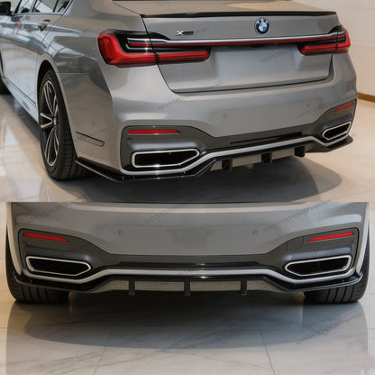 For BMW 7 Series G11 G12 Gloss Black Mp ABS Rear Bumper Diffuser
